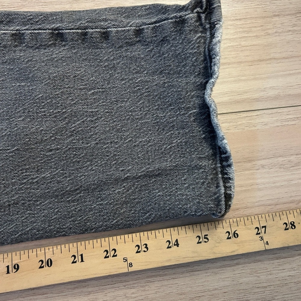 Levi's Premium Ribcage Straight Ankle Jeans Gray Wash Size 27 - Picture 7 of 10